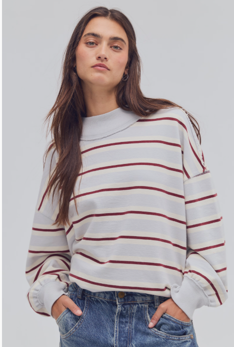 Palm Springs Striped Pullover