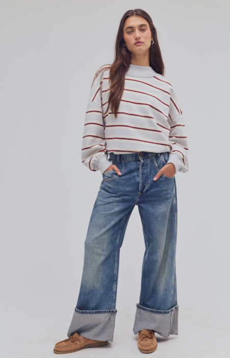 Palm Springs Striped Pullover