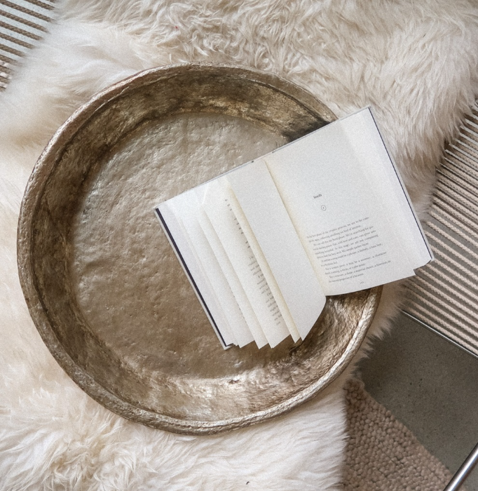 Gilded Paper Mache Tray