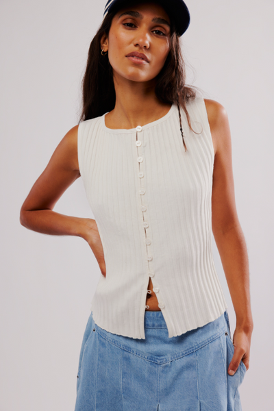 Tilly Vest - ivory