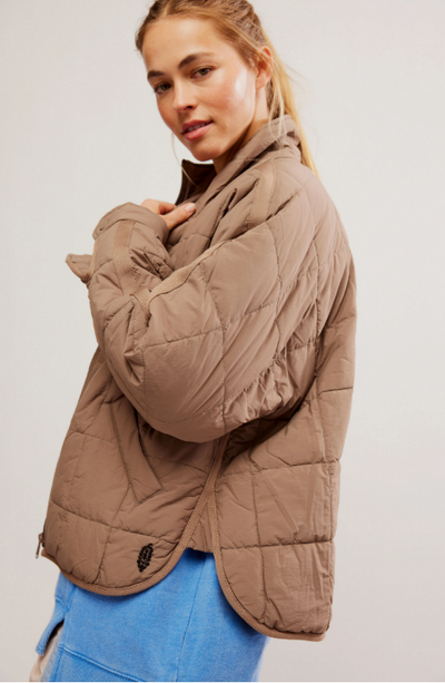 Pippa Packable Puffer Jacket - fossil