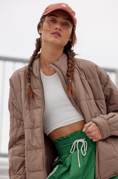 Pippa Packable Puffer Jacket - fossil