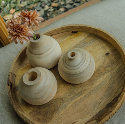 Woodspun Vase I