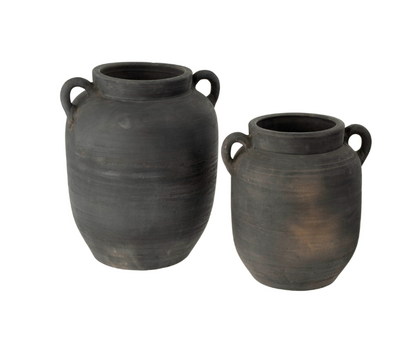 Provence Burnt Terracotta vase - small