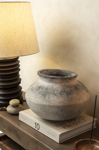 Pierrot Terracotta Vase