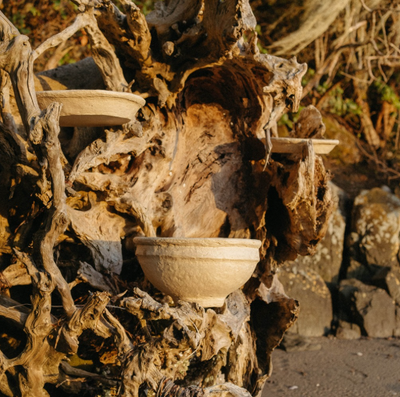 Primitive paper Mache Bowl