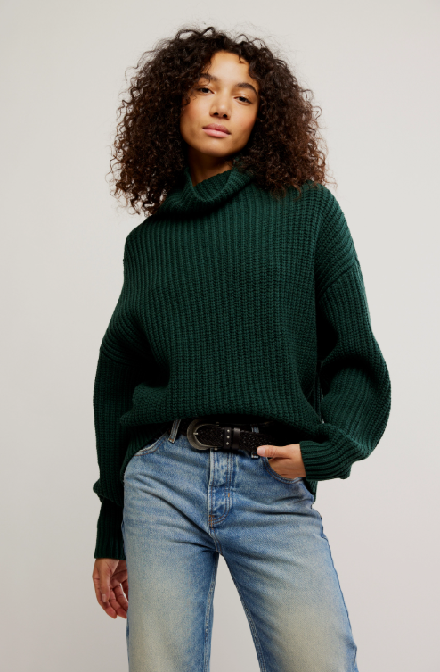 Swim Too Deep Pullover - deepest spruce