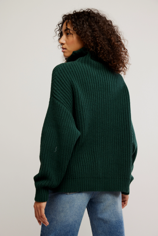Swim Too Deep Pullover - deepest spruce