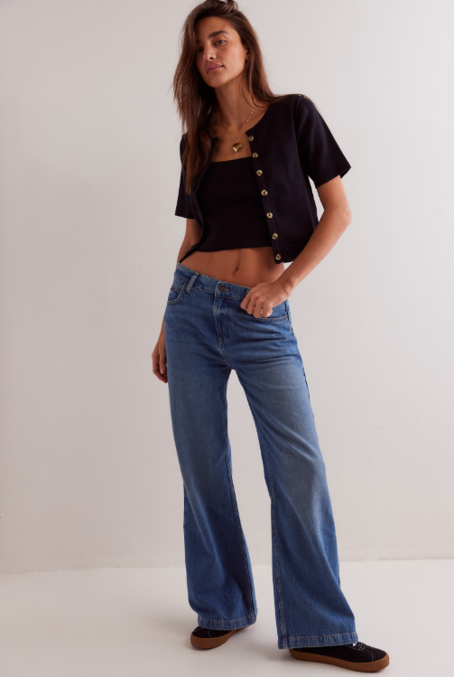 Free People Stride Straight 'n Wide Jeans