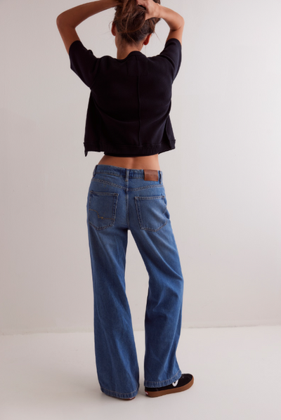 Free People Stride Straight 'n Wide Jeans