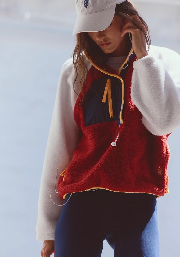 Hit the Slopes Pullover - red sport combo