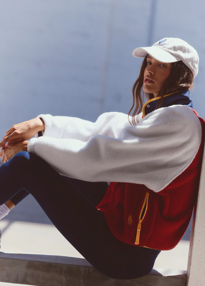 Hit the Slopes Pullover - red sport combo