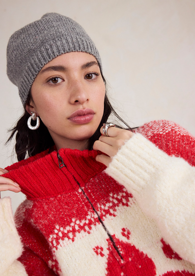 Mythical Sweater - vanilla scarlet combo