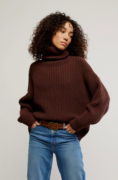 Swim Too Deep Pullover - bitter bark