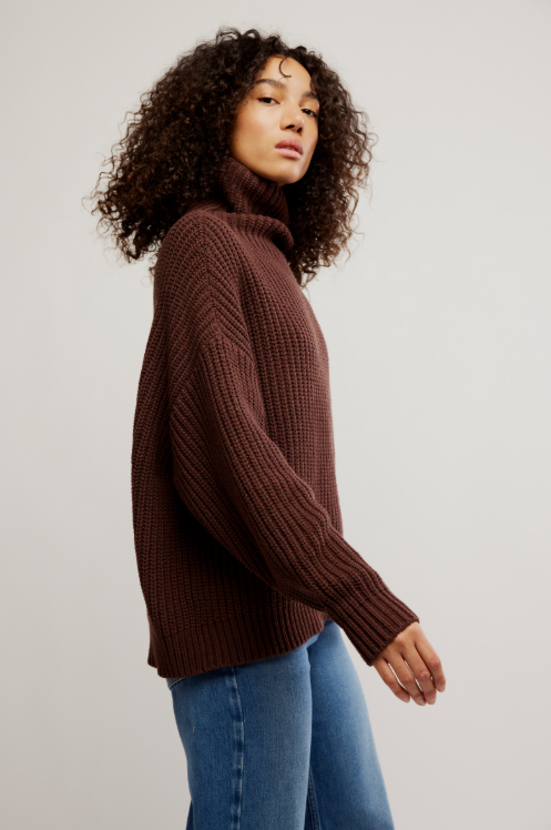 Swim Too Deep Pullover - bitter bark