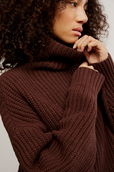 Swim Too Deep Pullover - bitter bark