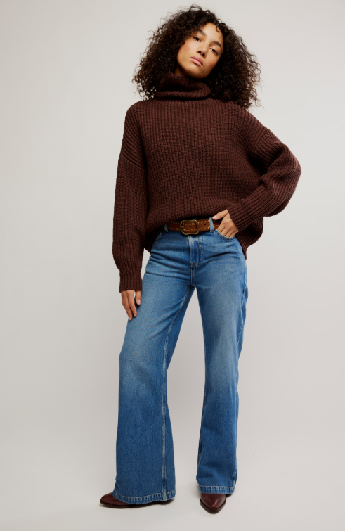 Swim Too Deep Pullover - bitter bark