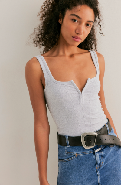 Simply Soft Cami - heather grey
