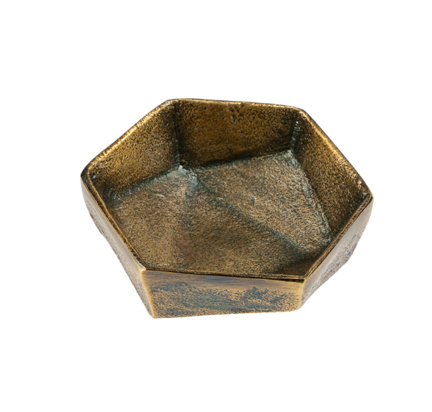 Geo Bronze Catchall Dish