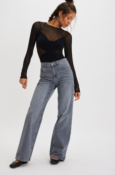 All An Illusion Bodysuit - black