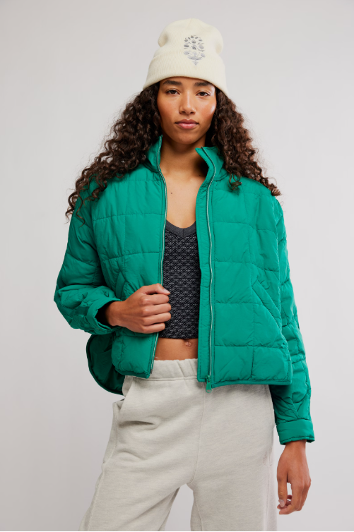 Pippa Packable Puffer - green glow