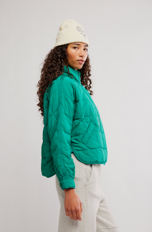 Pippa Packable Puffer - green glow
