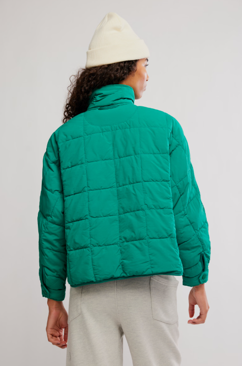 Pippa Packable Puffer - green glow