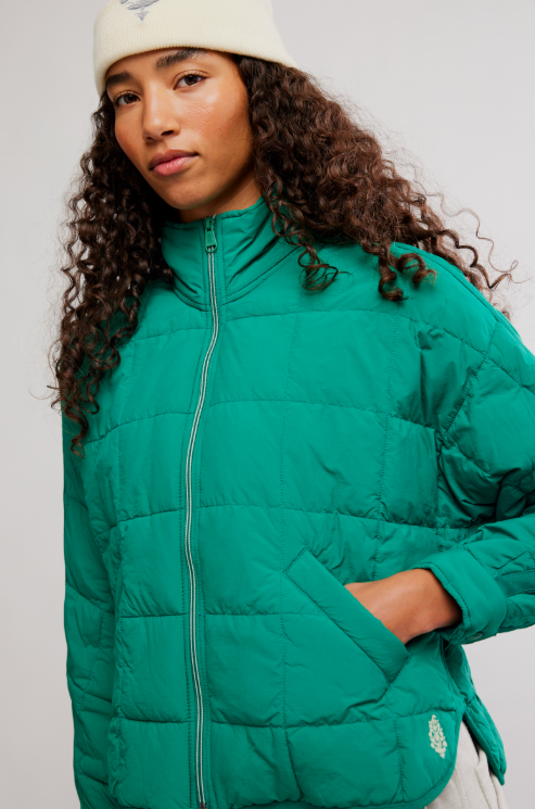 Pippa Packable Puffer - green glow