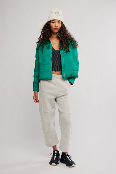Pippa Packable Puffer - green glow