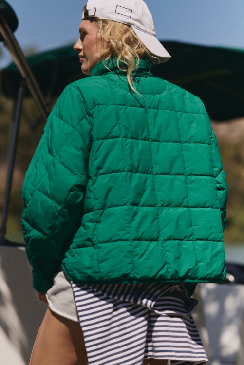 Pippa Packable Puffer - green glow