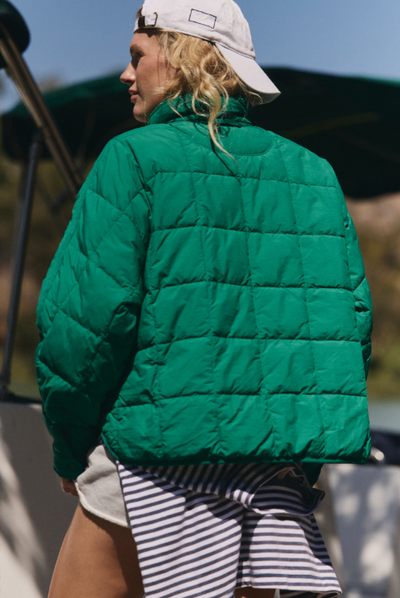 Pippa Packable Puffer - green glow