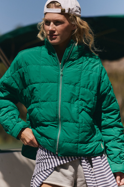 Pippa Packable Puffer - green glow