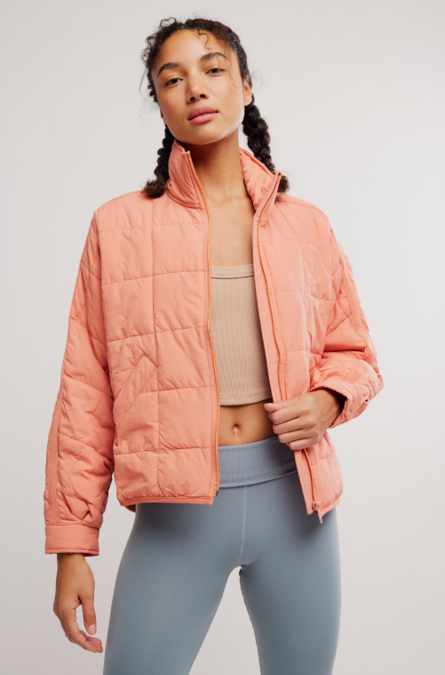 Pippa Packable Puffer - frosted peach
