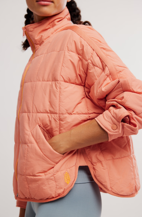 Pippa Packable Puffer - frosted peach