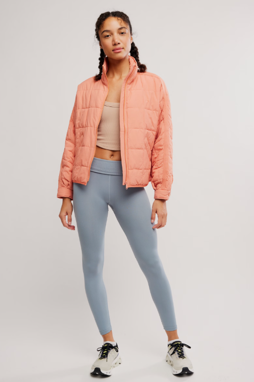 Pippa Packable Puffer - frosted peach