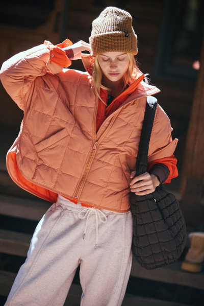 Pippa Packable Puffer - frosted peach