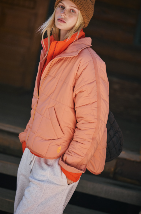 Pippa Packable Puffer - frosted peach
