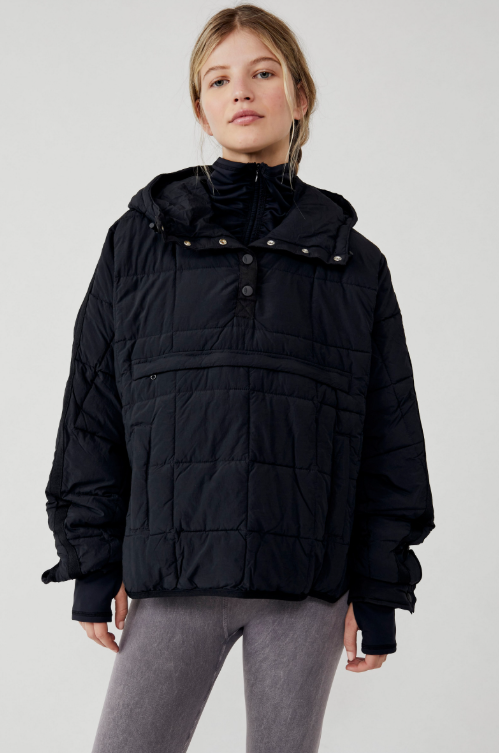 Pippa Packable Pullover - black