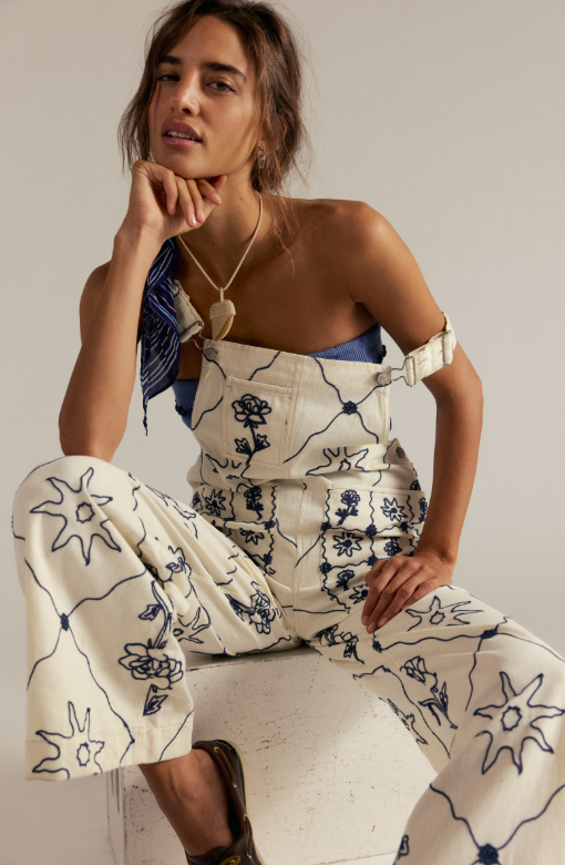 Free People Rising Sun Overall