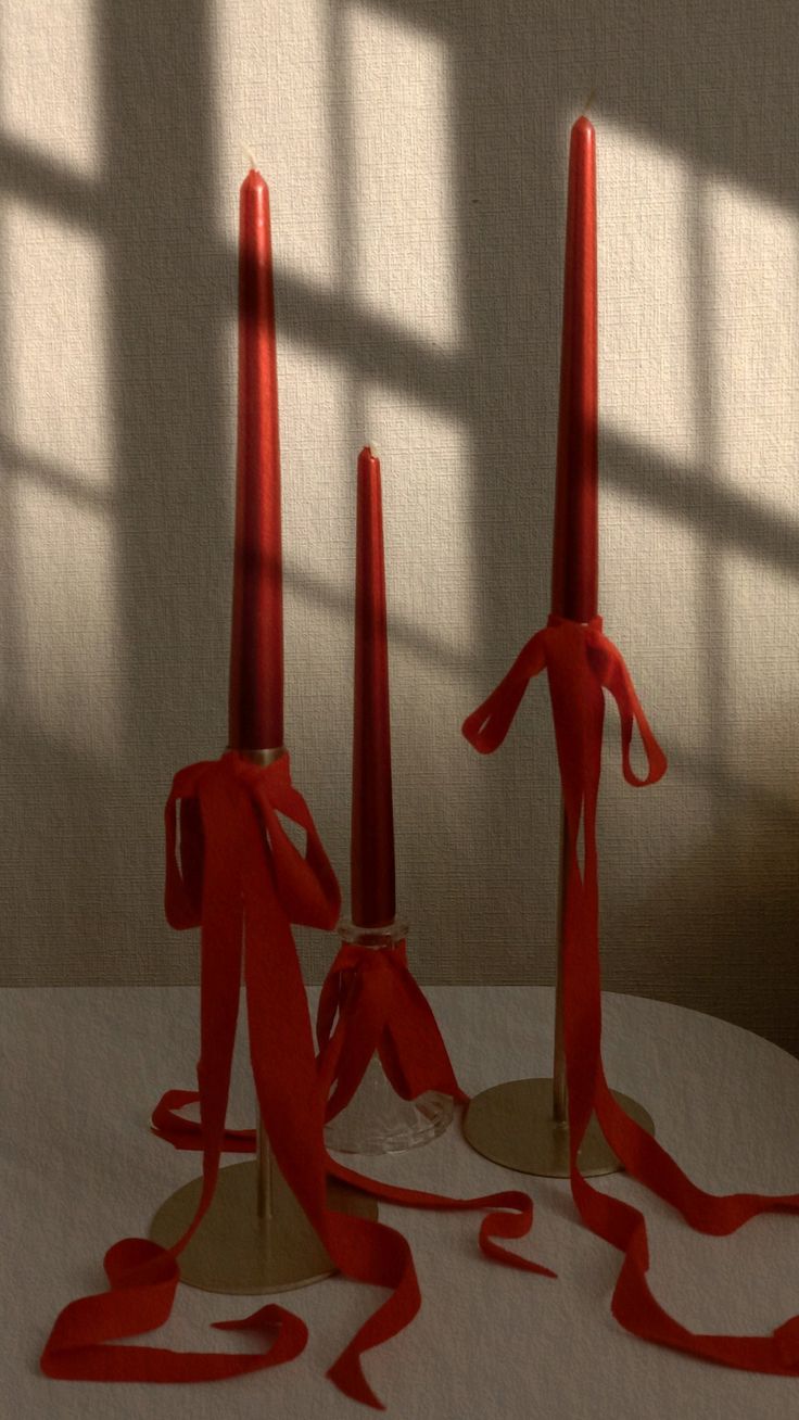 Red Taper Candles