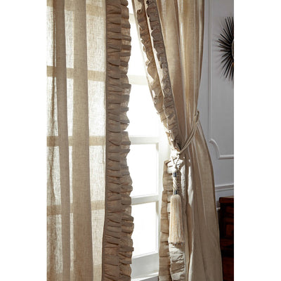 Basillo Linen Curtains set/2