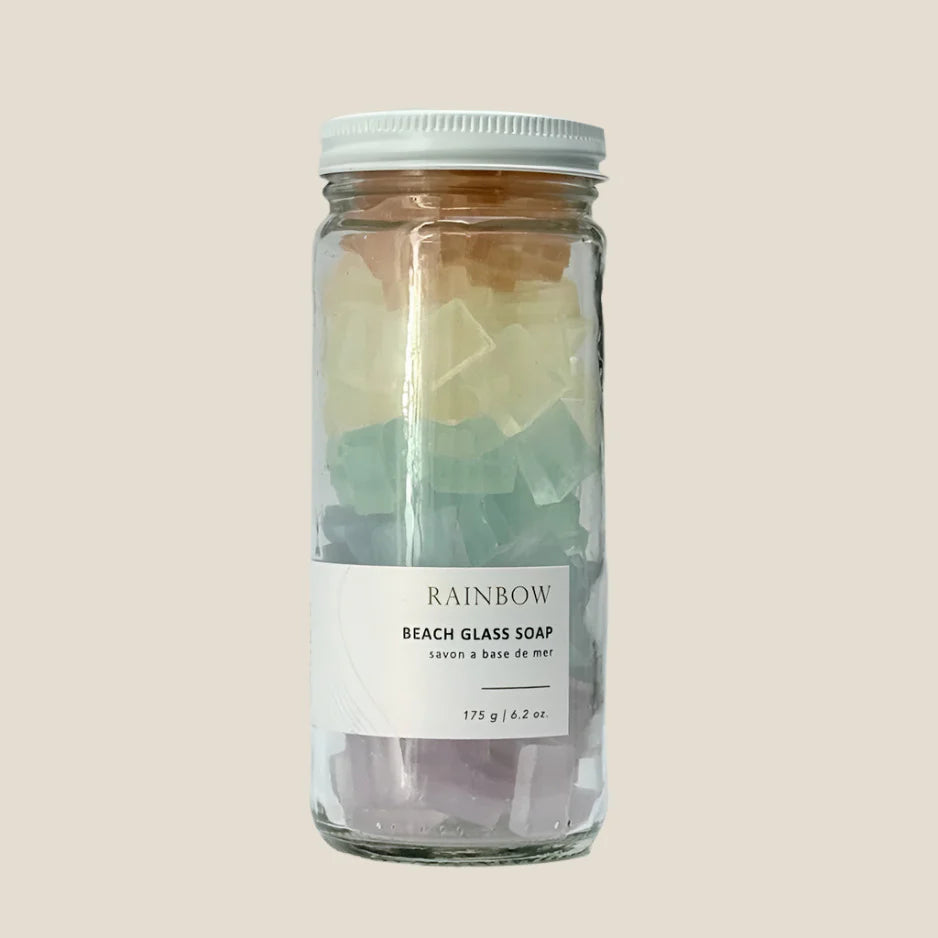 Rainbow Beach Glass Soap