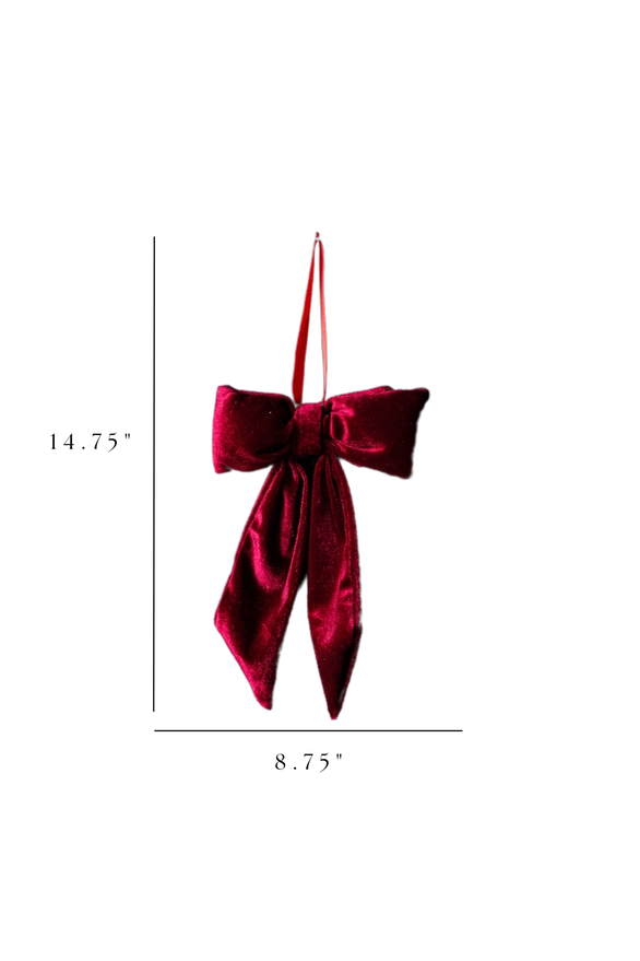 Velvet Bow - red