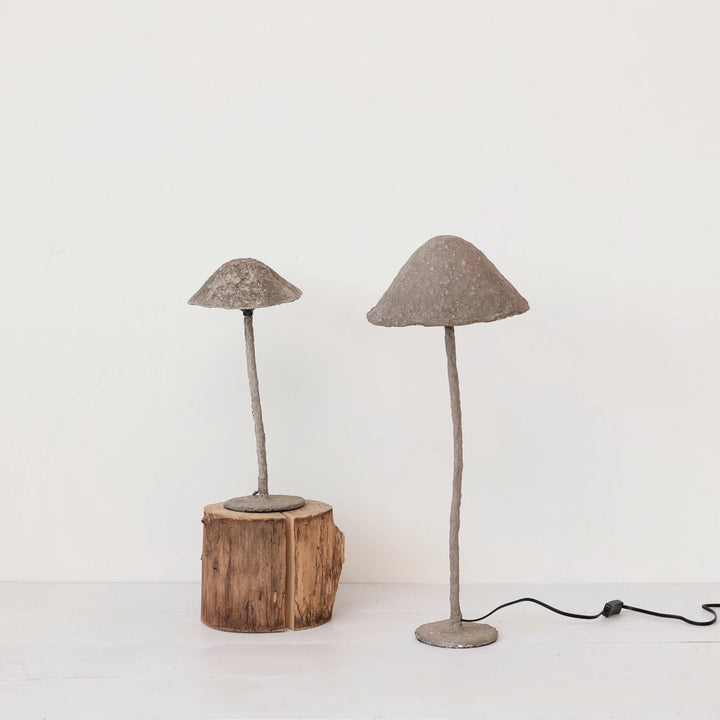 Mache Mushroom Lamp
