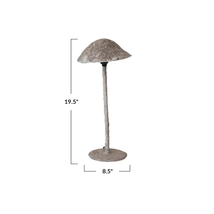 Mache Mushroom Lamp