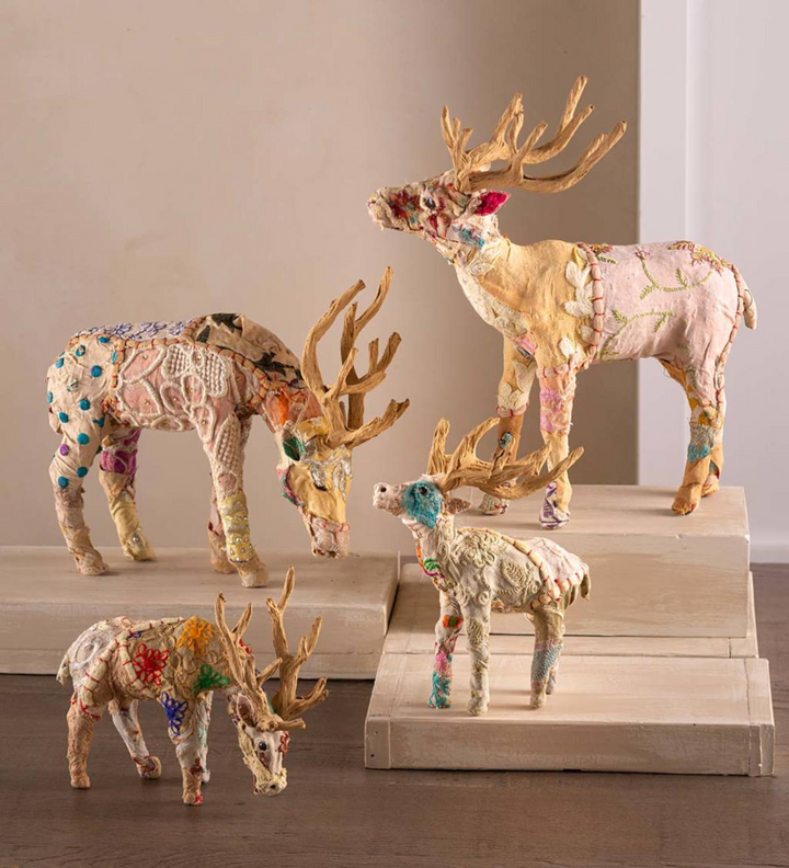 Vintage Fabric Reindeer