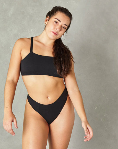 Huha Low Profile Thong Undies - black