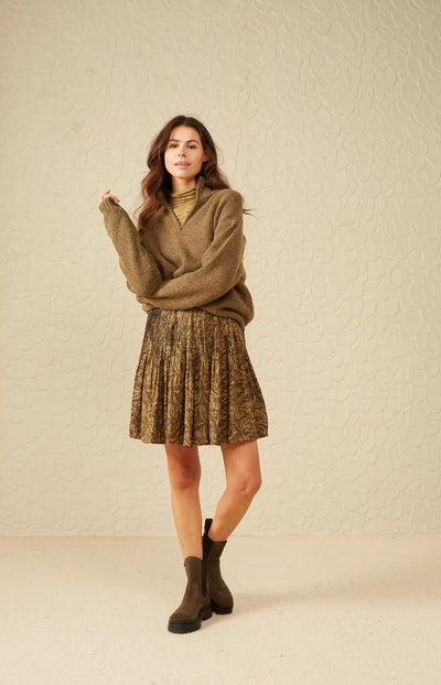 Gotye Half Zip - gothic olive