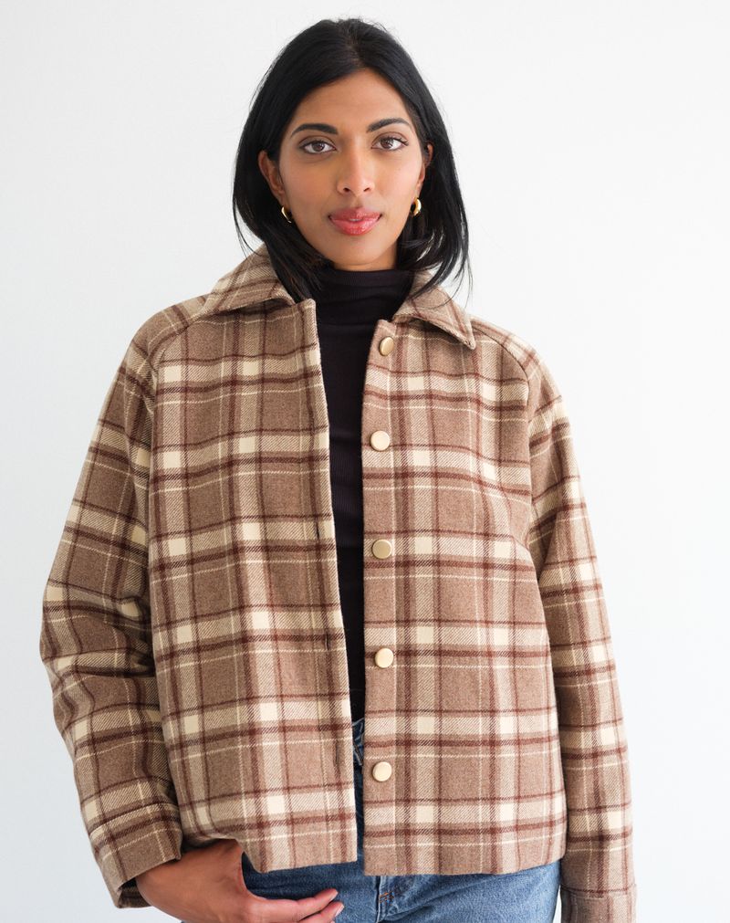 Remy Plaid Crop Jacket