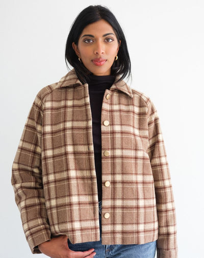 Remy Plaid Crop Jacket